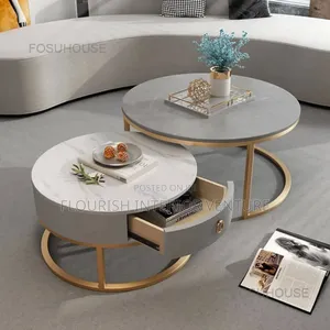 Quality Imported Unique Luxury Marble Center 2in1 With Drawer.