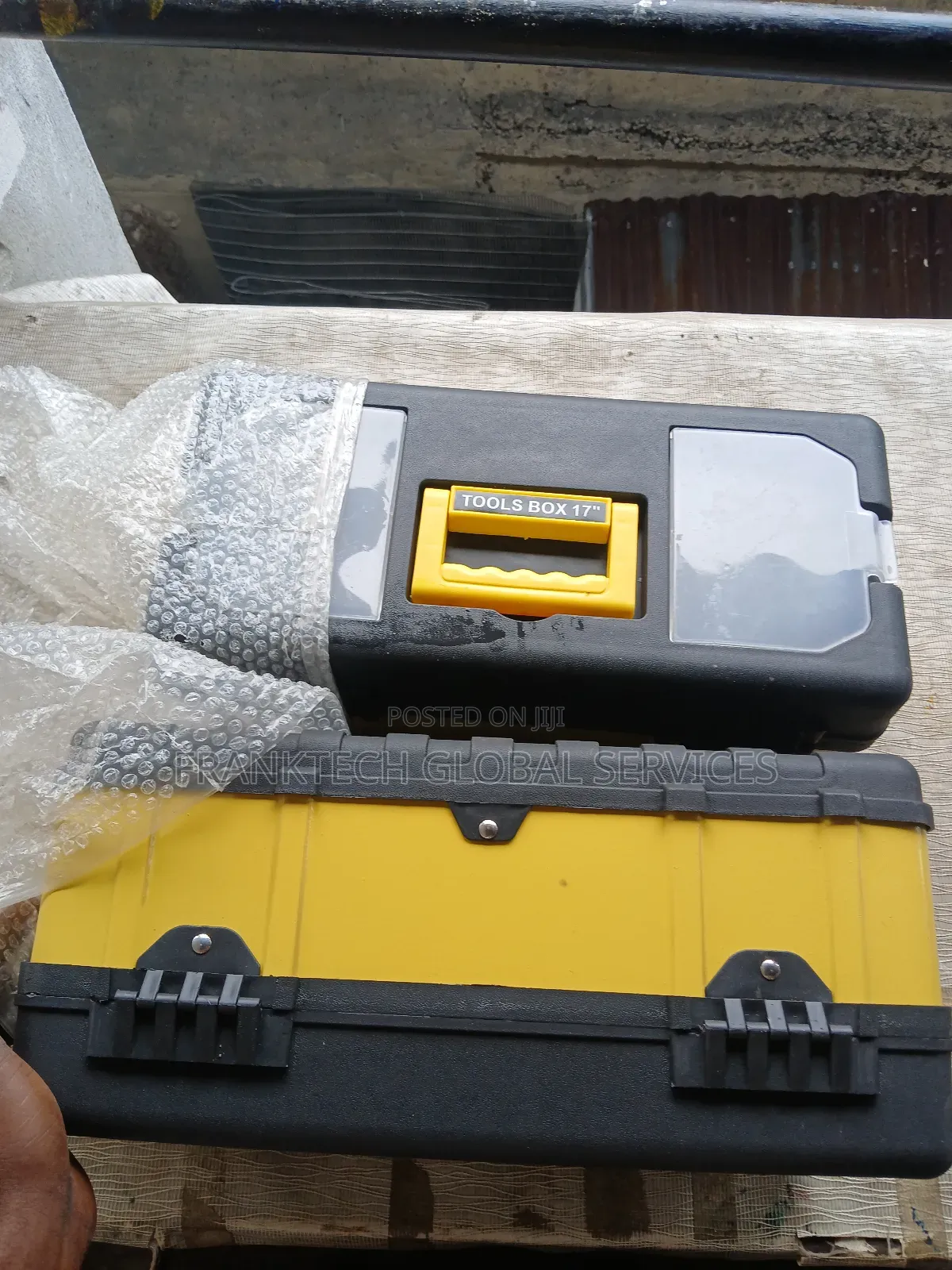 Plastic Iron Tools Box 17"
