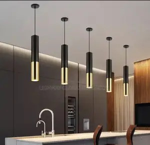 Long Tube Hanging Pendant Light
