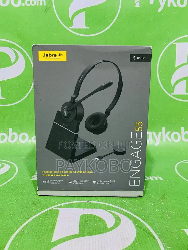 Jabra Engage 55 Usb-C Headset With Dect Adapter and Charging Stand