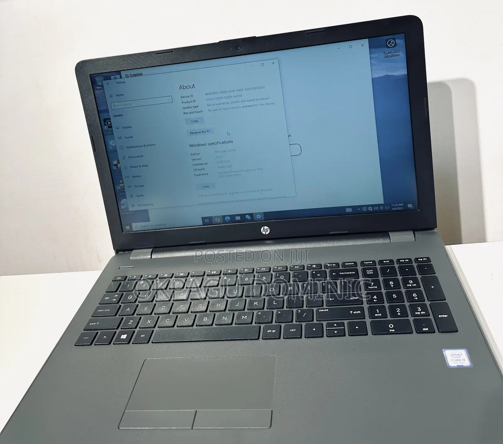 Laptop HP 250 G6 8GB Intel Core I3 SSD 1T