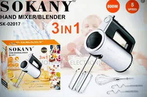 Sokany (3in1) 800w 5 Speeds Electric Handheld Mixer/Blender/Whisk