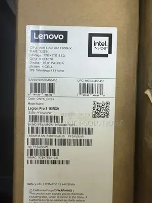 New Laptop Lenovo Legion 5 32GB Intel Core i9 SSD 2T