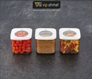 3x700ml Square Food Storage Container
