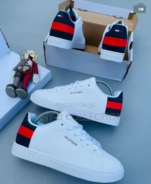 Quality Unisex Tommy Hilfiger White Sneakers