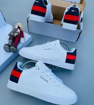 Quality Unisex Tommy Hilfiger White Sneakers