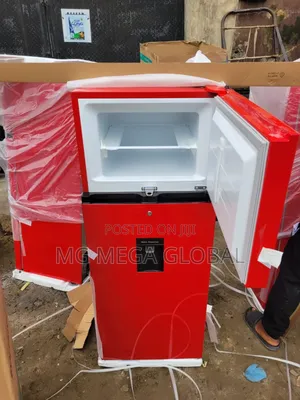 Hisense Double Door Refrigerator Red With Dispenser