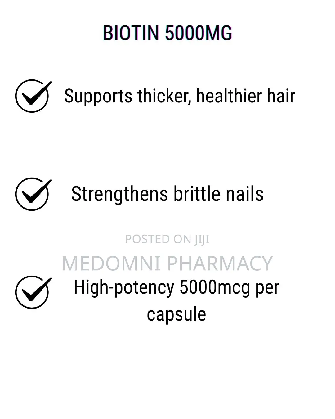 Good Neighbor Pharmacy Biotin 5000mcg – 60 Capsules