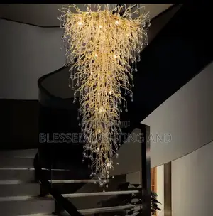 Size 800mm by 220mm Luxury Sugar Leaf Crystal Chandelier Lights