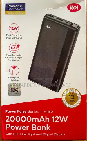 20000mah Itel Powerpulse