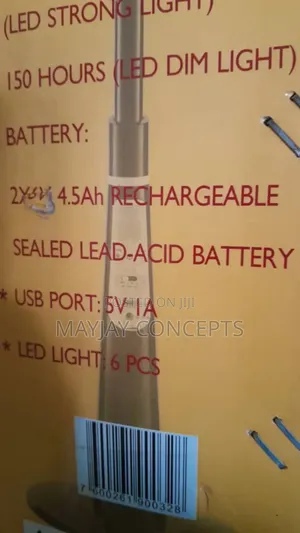 16" Century Rechargeable Standing Fan-supports Solar Charge
