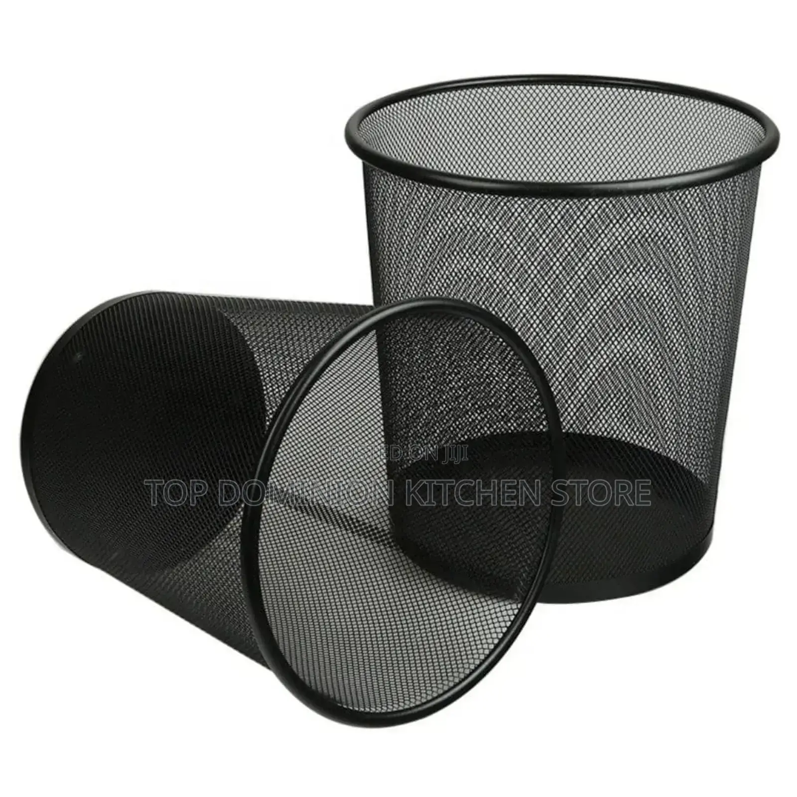 Metal Mesh Trash Bin