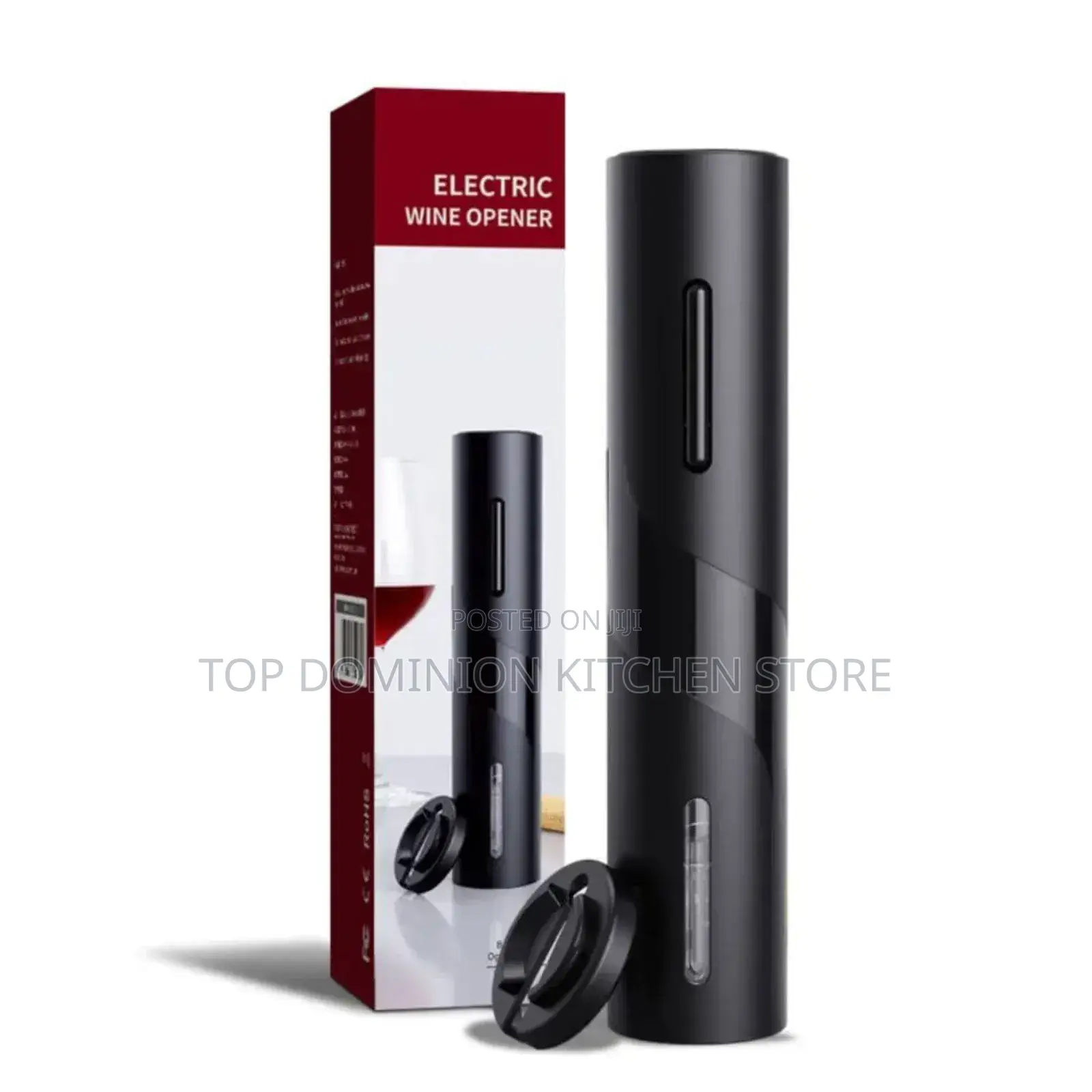 Rechargeable Black Wine Bottle Opener