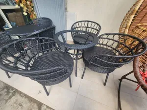 Garden Dining Table Set With Swing