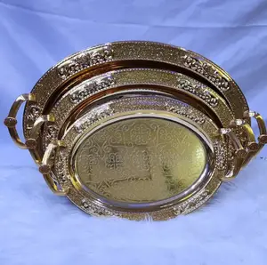 Quality Gold Luxury Square Tray Set