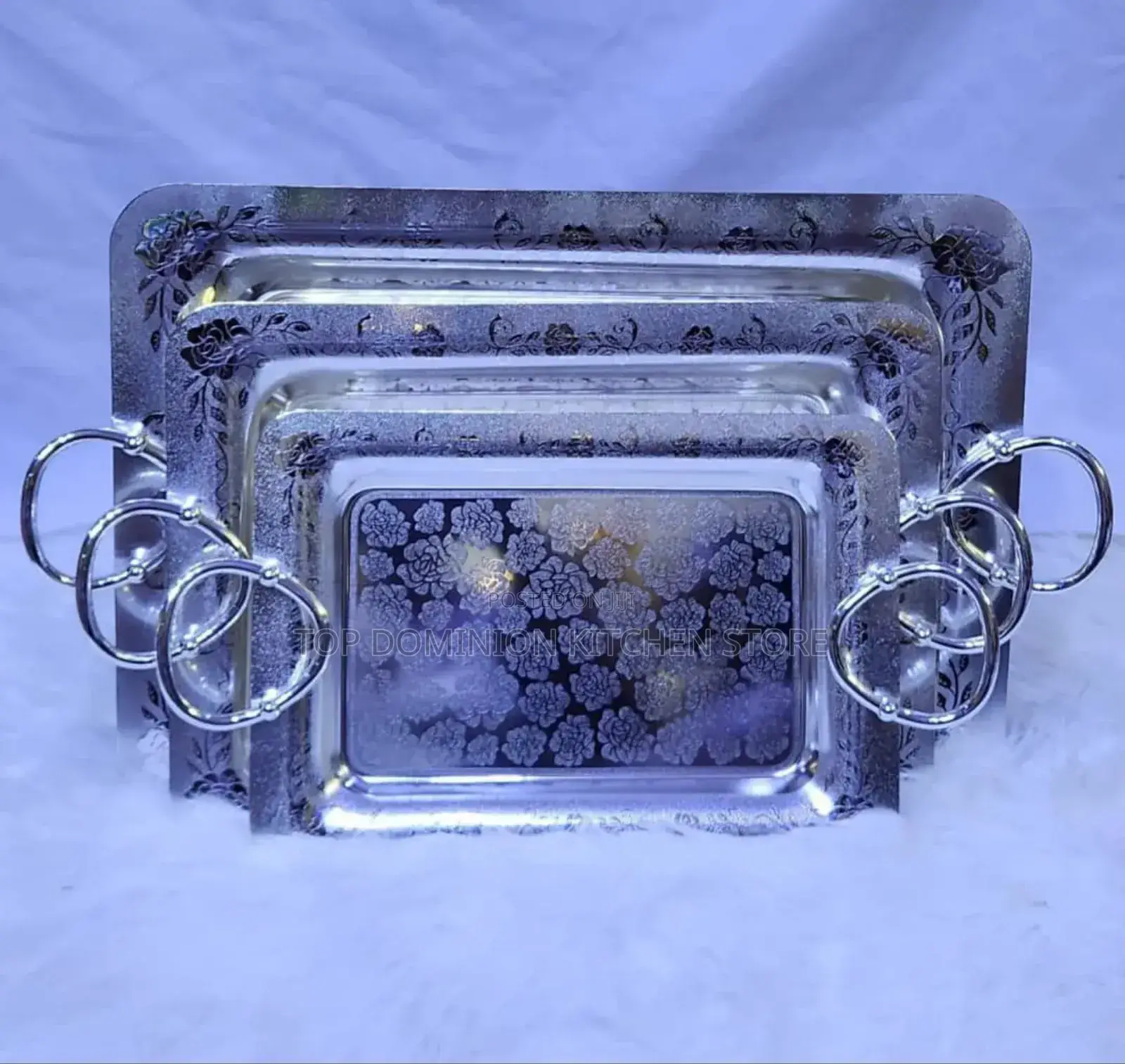 Quality Gold Luxury Square Tray Set