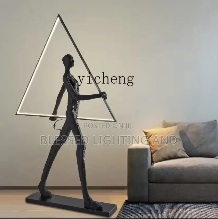 Abstract Modern Sculpture Humanoid Floor Lamp for Living Room