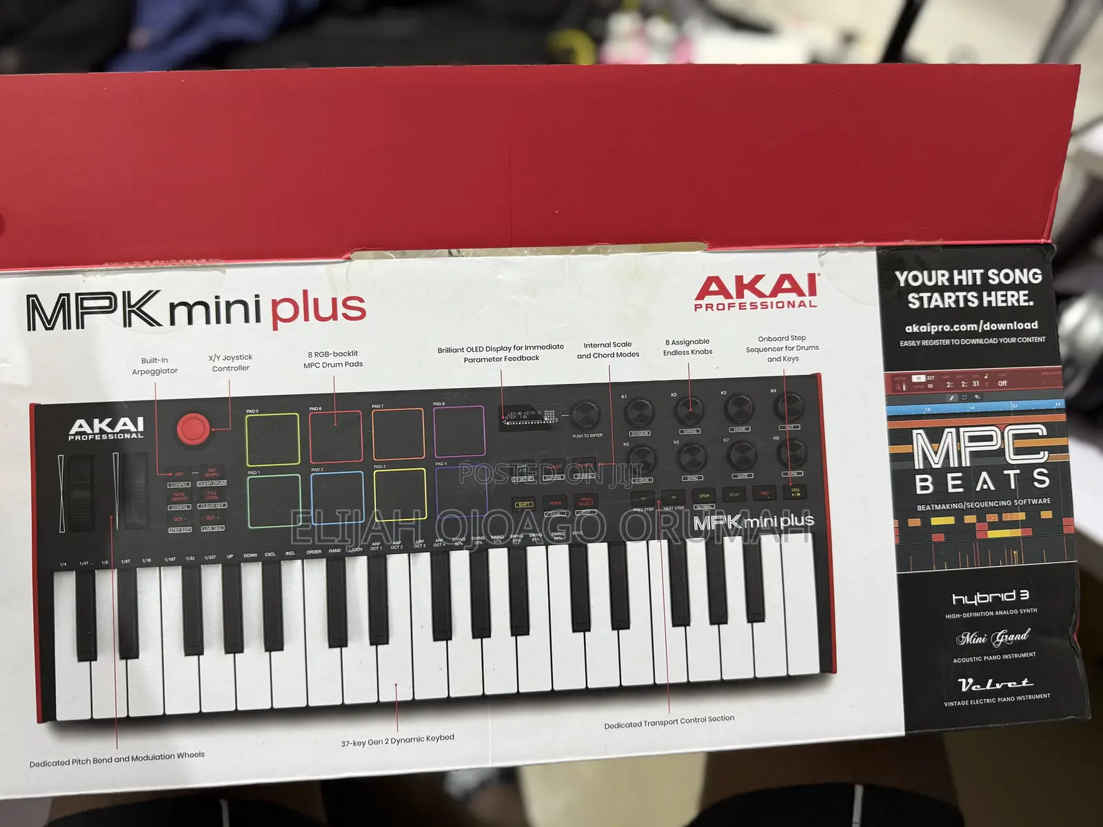 Professional MPK Mini Plus - Usb Midi Keyboard Controller