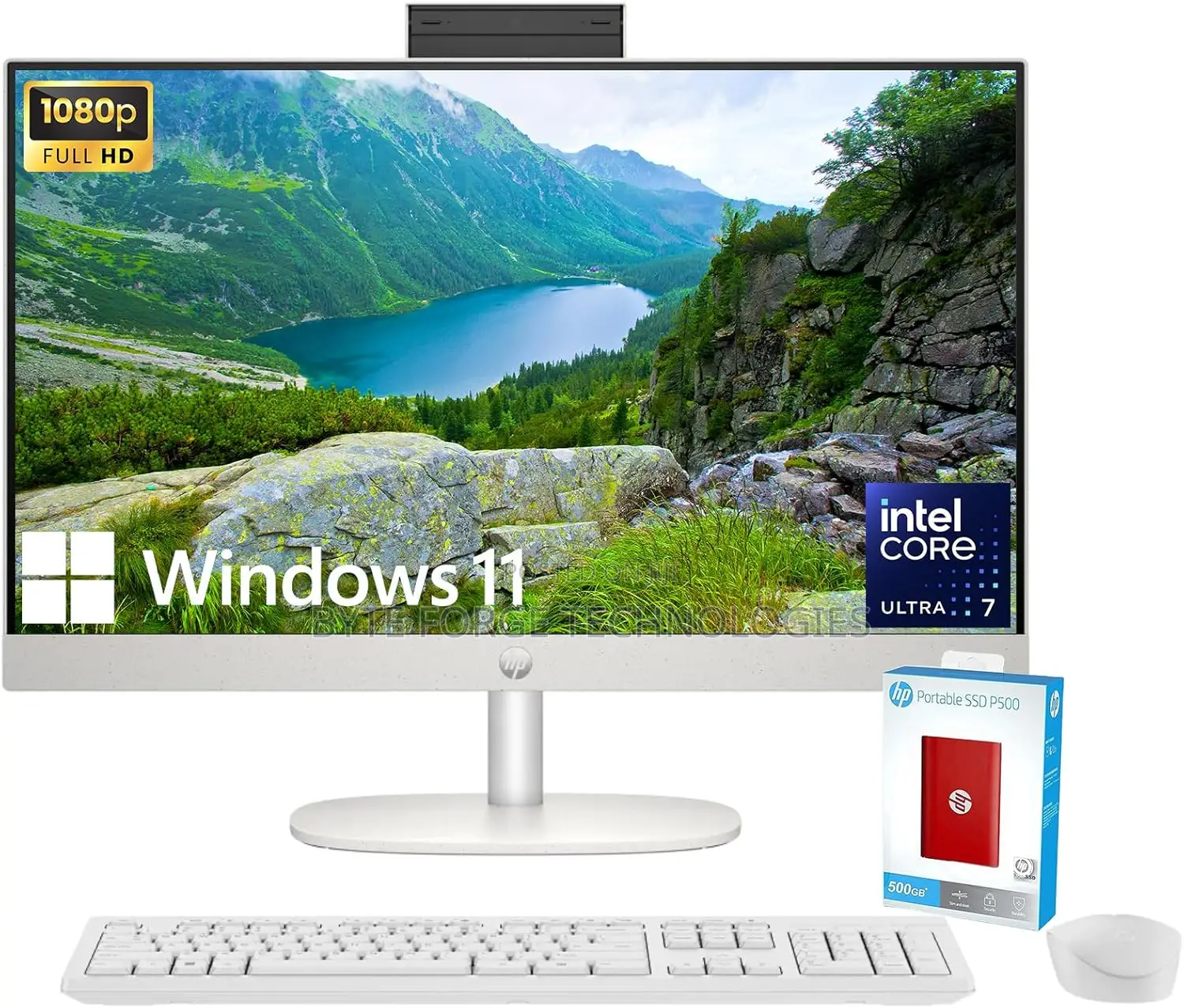 New Desktop Computer HP AiO 27 16GB Intel Core Ultra 7 SSD 1T