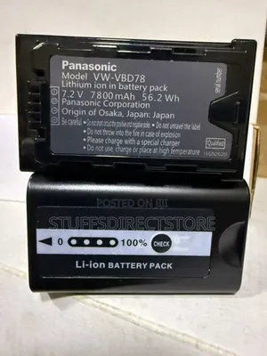 Panasonic Vbd78 7.4v 7800mah/Li-Ion Battery