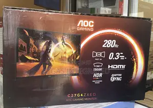 Aoc C27g4zxed - 27 Inch Fhd, 280hz, 0.3ms, Curved Gaming Monitor