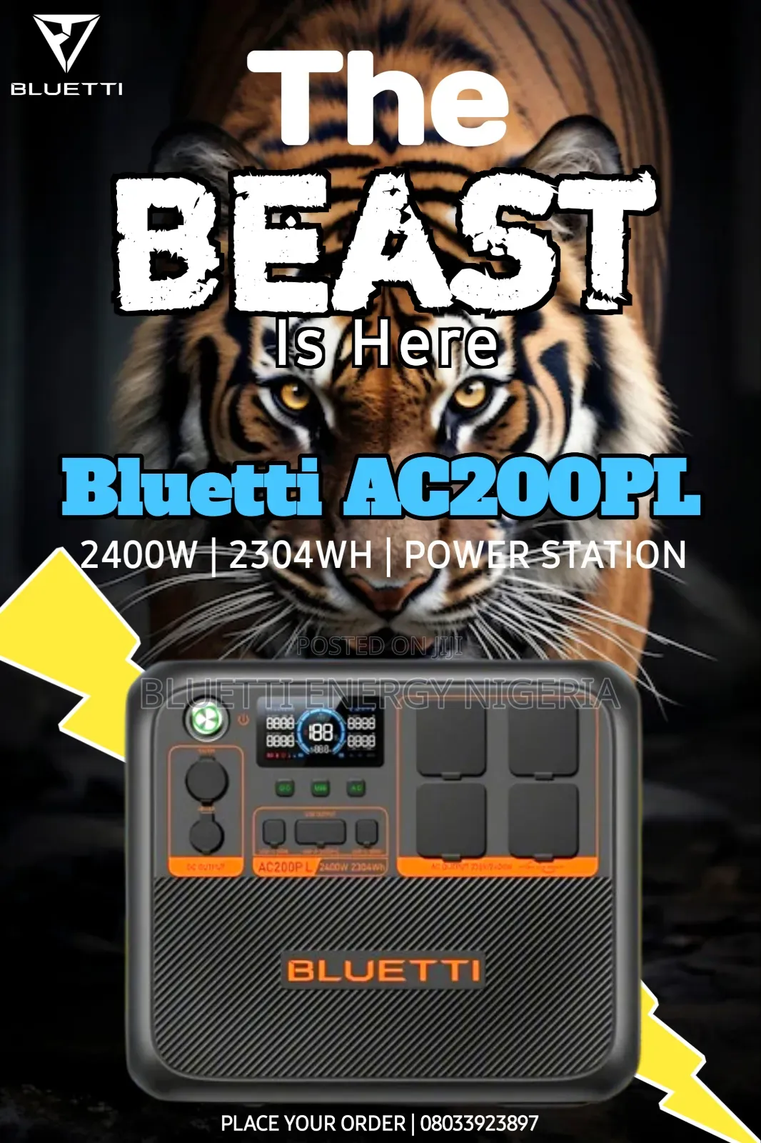 Bluetti Ac200pl 2.4kw Power Station