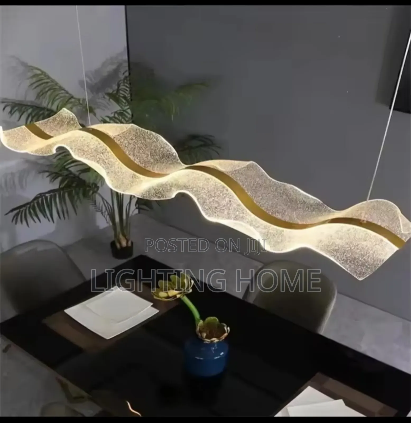 Led Wave Pendant Light