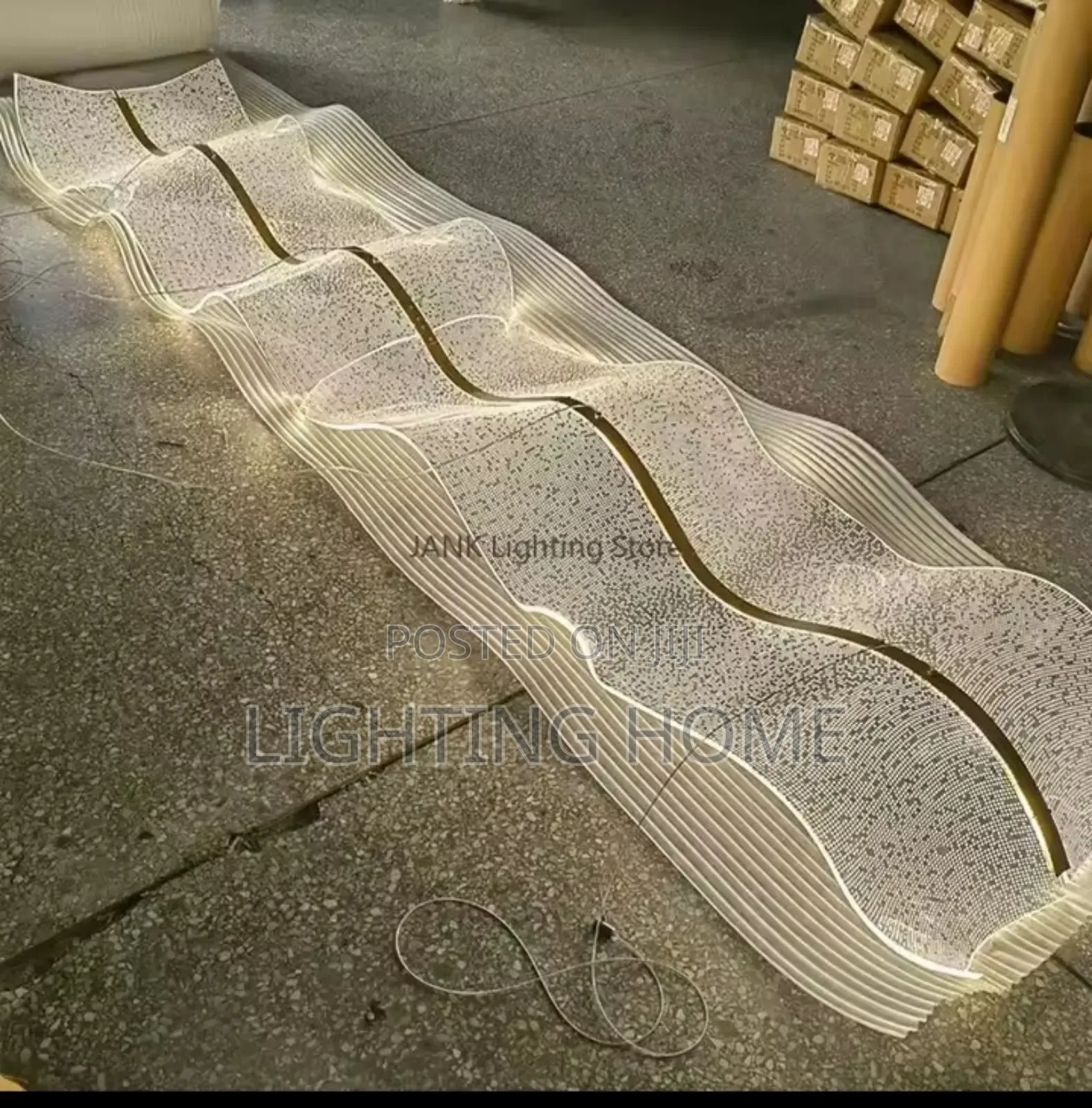 Led Wave Pendant Light