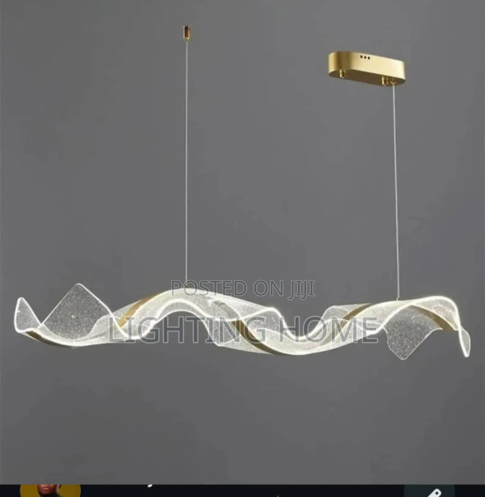 Led Wave Pendant Light