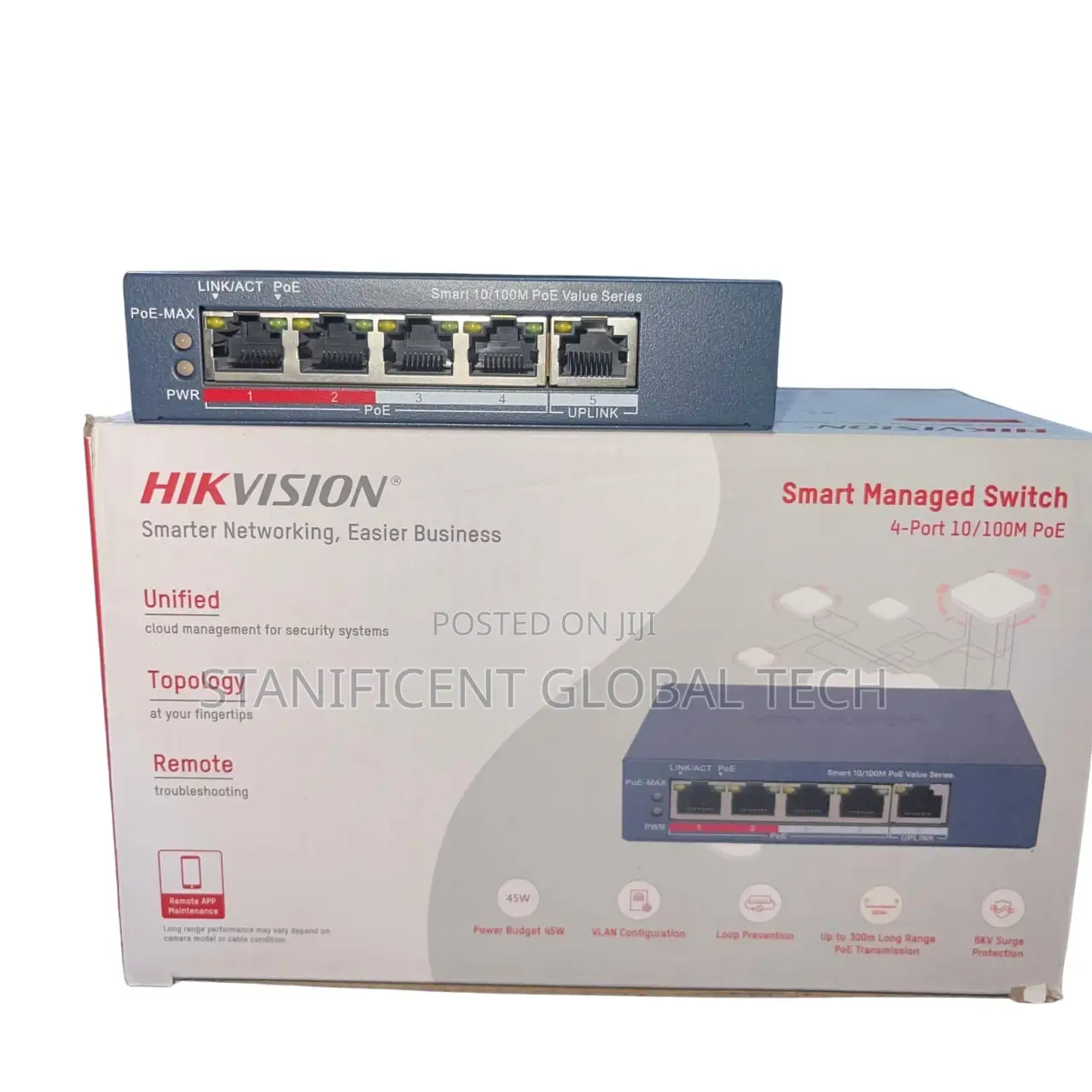 Hikvision 4port Smart Managed Poe Switch