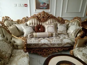 8 Seater Turkey Sofa With Center And 2 Sides Stools