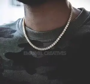Tennis Chain Necklace For Men Rock Choker