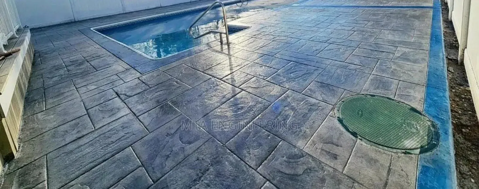 Stamping Around Swimming Pool