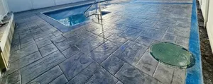 Stamping Around Swimming Pool