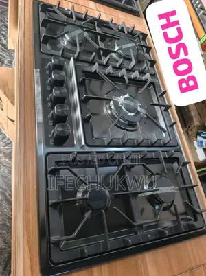 Original Quality Bosch Latest Model Built-in Black Steel Gas Cooker