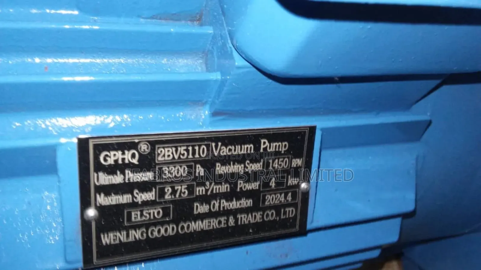 Vacuum Pump 4kw 5hp