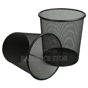 Metal Mesh Trash Bin for Office and Home