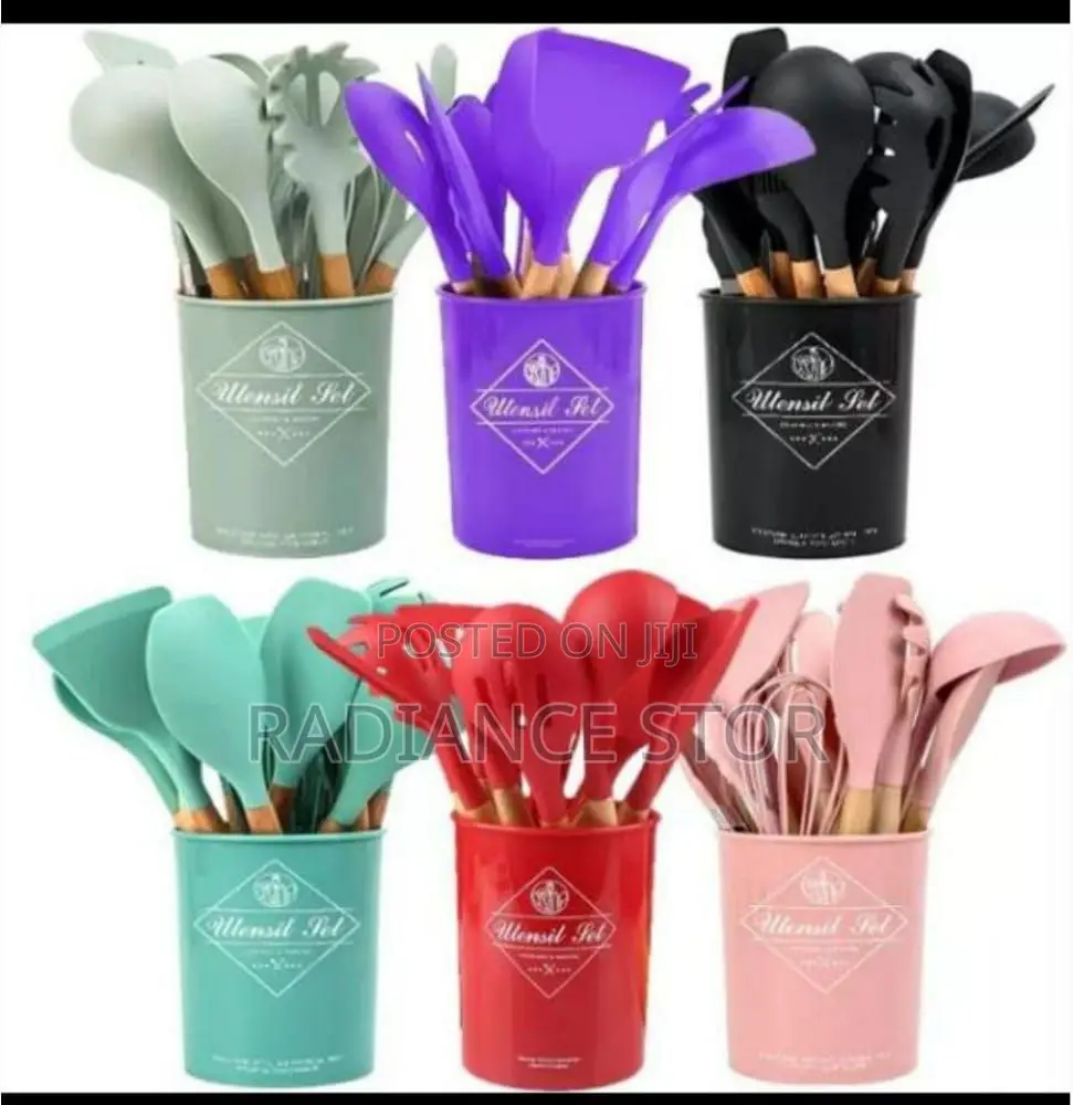 Quality 12pcs Silicon Spoon Set