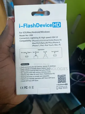 I-Flash 256gb Otg Usb 3.0 Hd 4-in-1 Flash Drive for iPhone Android