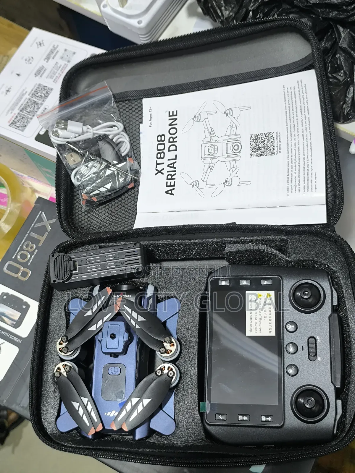 Xt808 Max GPS Screen Display Drone Camera 5g Obstacle Wit 2 Battery