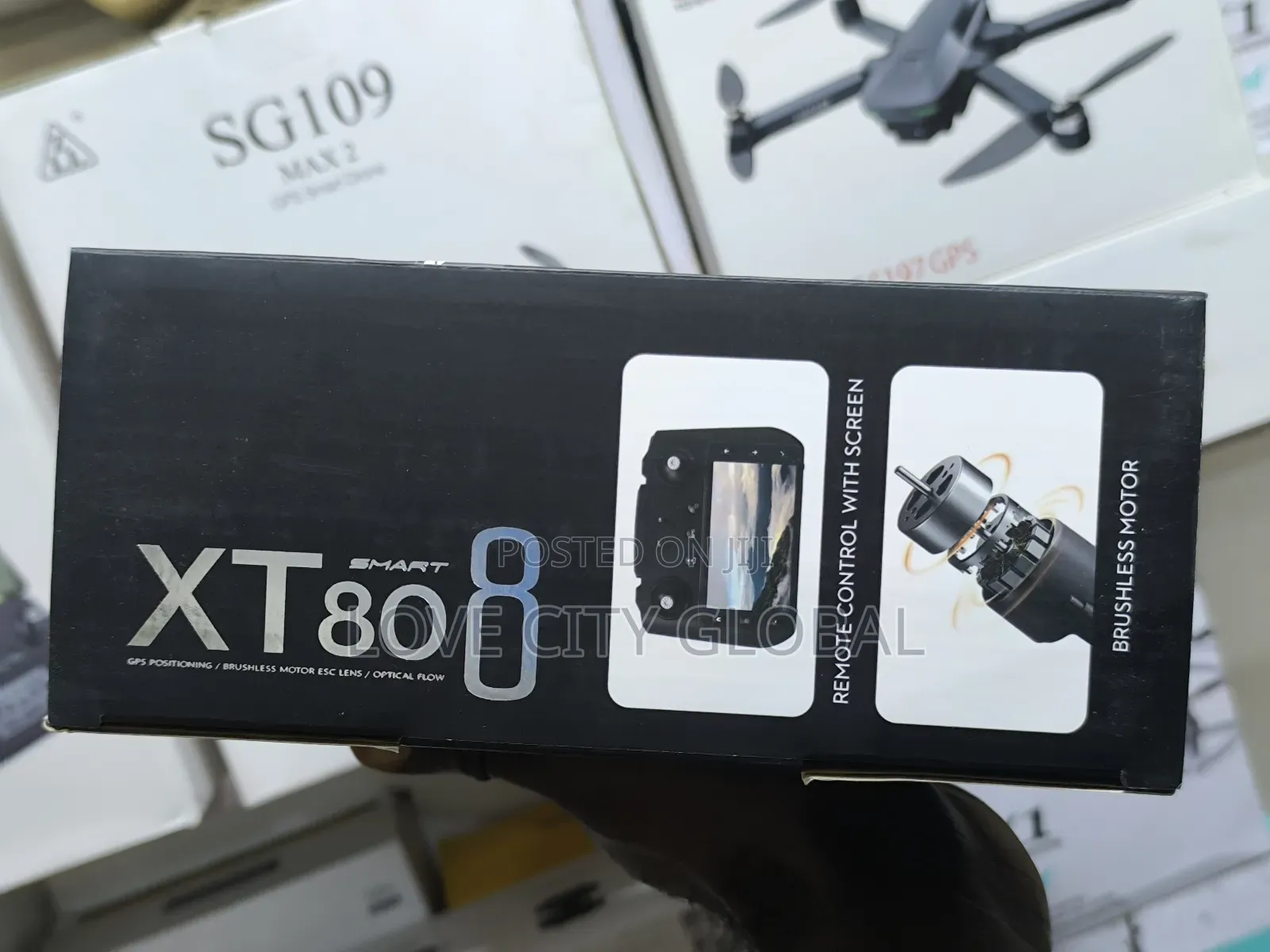 Xt808 Max GPS Screen Display Drone Camera 5g Obstacle Wit 2 Battery
