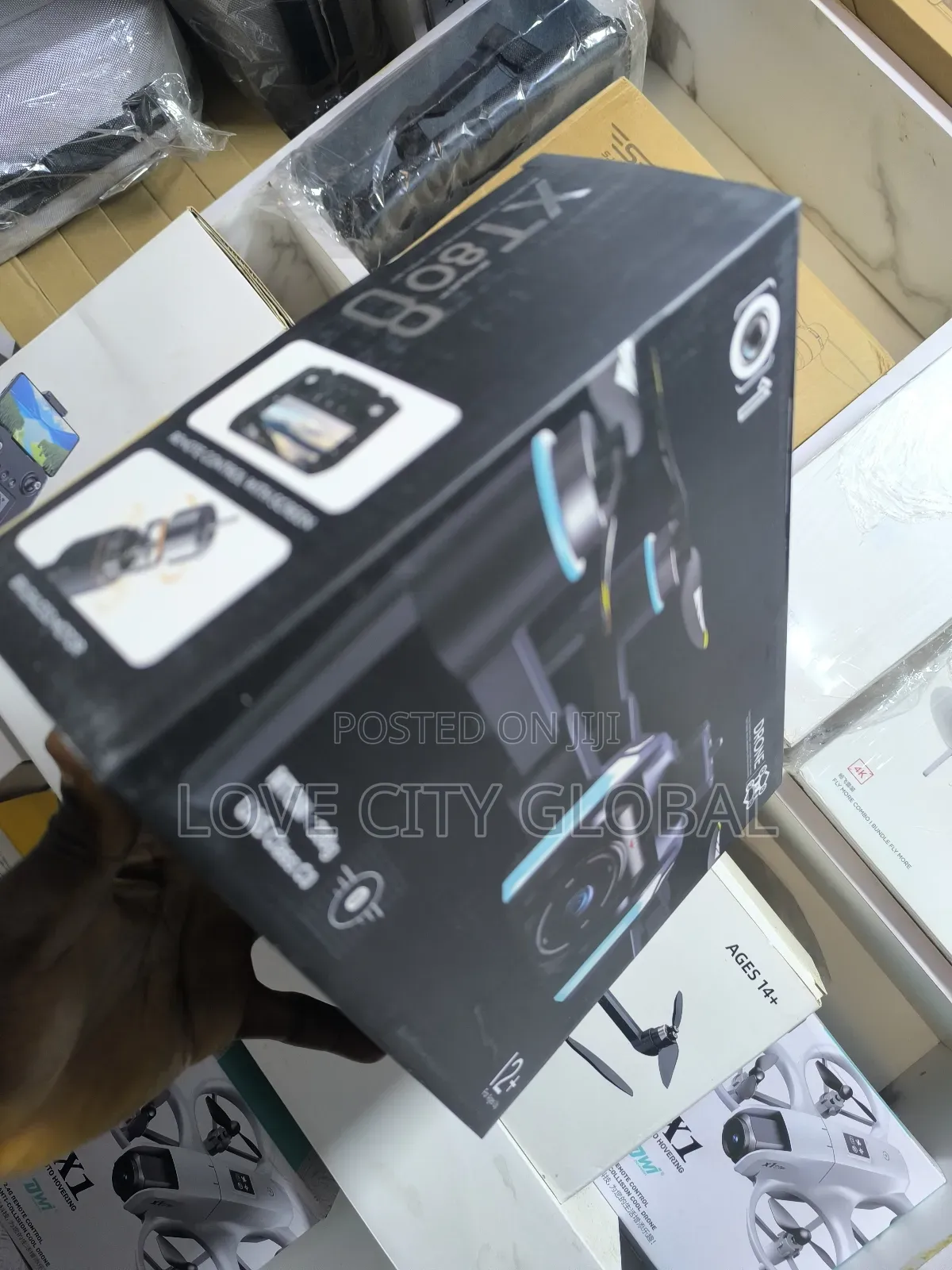 Xt808 Max GPS Screen Display Drone Camera 5g Obstacle Wit 2 Battery