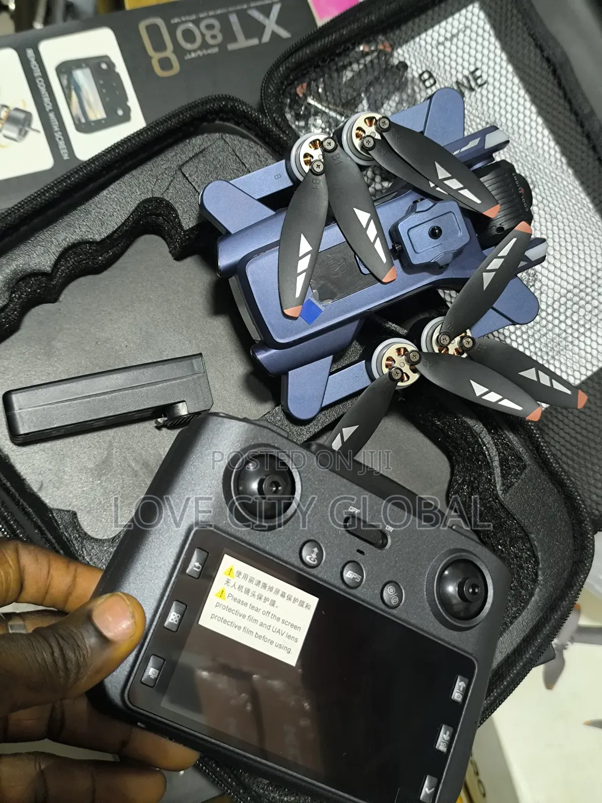 Xt808 Max GPS Screen Display Drone Camera 5g Obstacle Wit 2 Battery