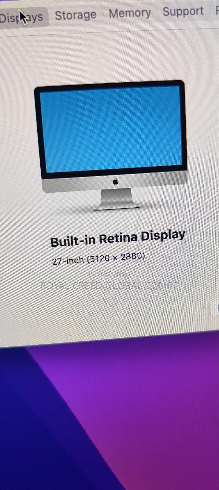 Desktop Computer Apple iMac 32GB Intel Core I5 HDD+SSD 1T
