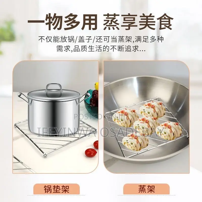 Stainless Pot Placement Rack
