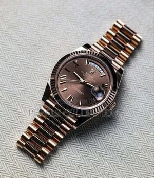 Rolex Oyster Perpetual Brown Chain Watch