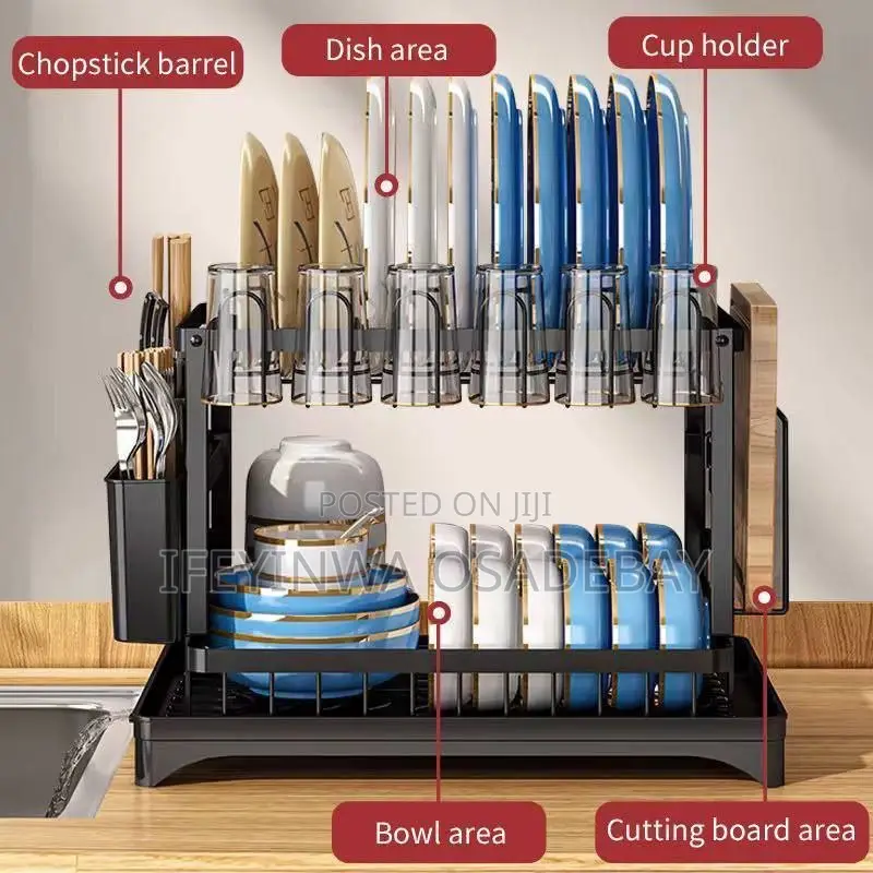 Double Layer Anti Rust Dish Rack