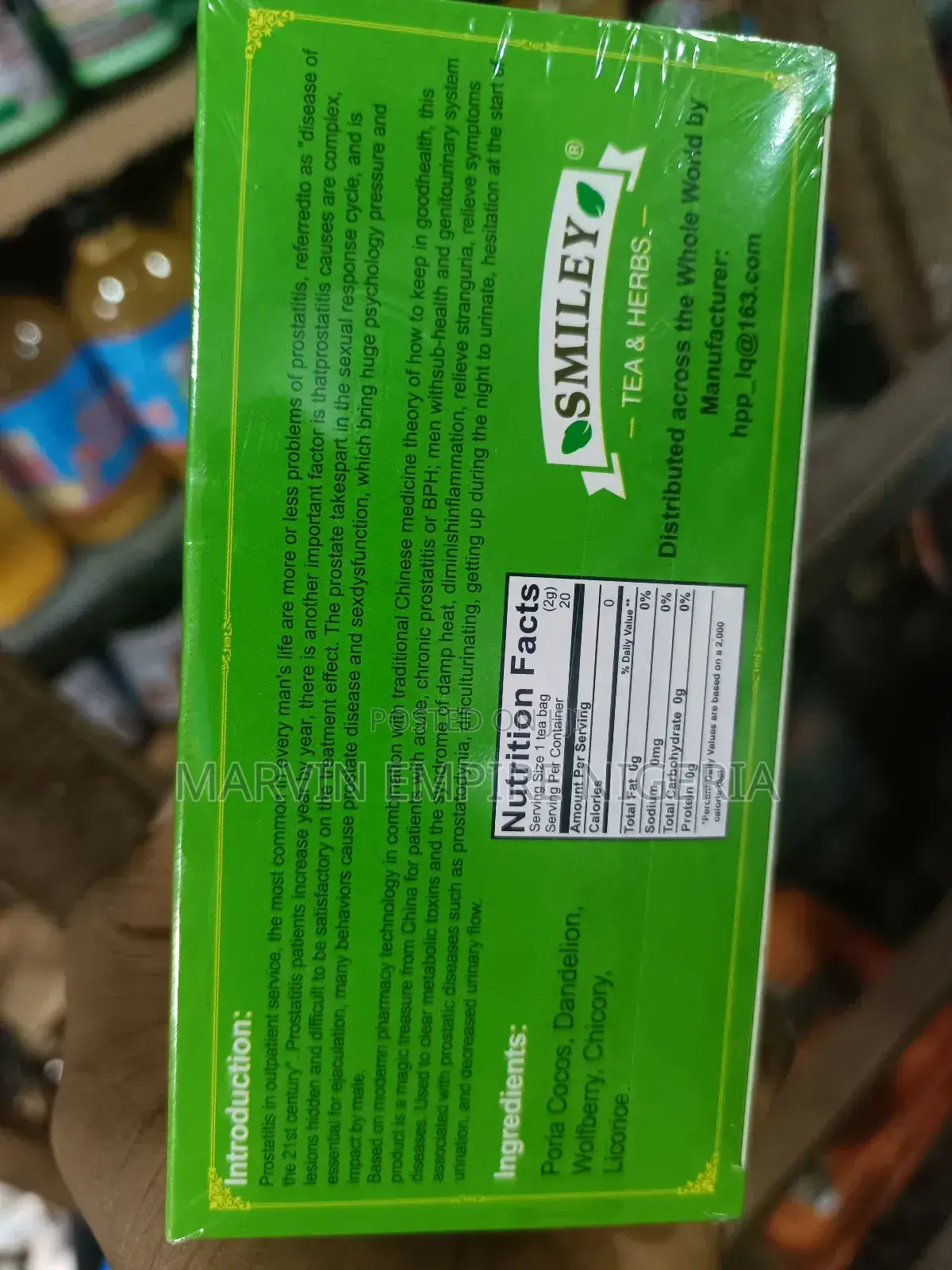 Prostate Control Tea Herbs 20 Tea Bags by Smiley