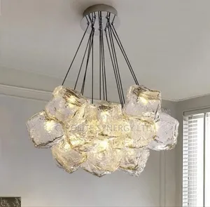 Stone Block Chandelier