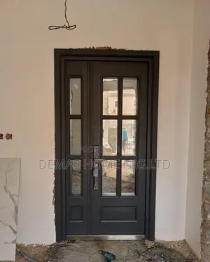 Gray French Glass Door 4 by 8ft